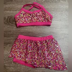 Pink Sequin Dance Set (Medium Child)